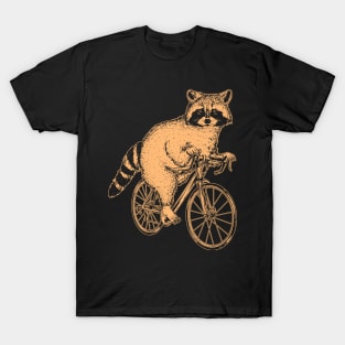 Cycling Cute Racoon T-Shirt